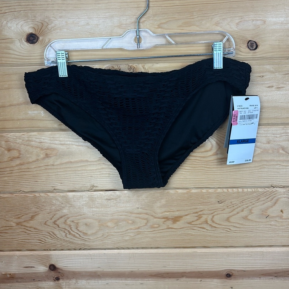 Coco Reef Black Bikini Bottoms Womens Size XL NWT